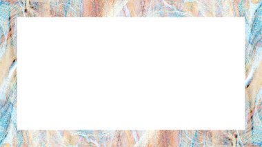 Yaşlı Grunge soyulmuş, soyulmuş, plastik duvarlı, soyulmuş antika çatallı desenli bir çerçeve. Retro Stucco çizilmiş desen. Resim için Boş Alan, Metin. Dikdörtgen yatay Sancak