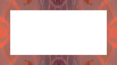 Yaşlı Grunge soyulmuş, soyulmuş, plastik duvarlı, soyulmuş antika çatallı desenli bir çerçeve. Retro Stucco çizilmiş desen. Resim için Boş Alan, Metin. Dikdörtgen yatay Sancak