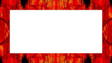 Yaşlı Grunge soyulmuş, soyulmuş, plastik duvarlı, soyulmuş antika çatallı desenli bir çerçeve. Retro Stucco çizilmiş desen. Resim için Boş Alan, Metin. Dikdörtgen yatay Sancak