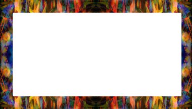 Yaşlı Grunge soyulmuş, soyulmuş, plastik duvarlı, soyulmuş antika çatallı desenli bir çerçeve. Retro Stucco çizilmiş desen. Resim için Boş Alan, Metin. Dikdörtgen yatay Sancak