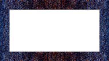 Yaşlı Grunge soyulmuş, soyulmuş, plastik duvarlı, soyulmuş antika çatallı desenli bir çerçeve. Retro Stucco çizilmiş desen. Resim için Boş Alan, Metin. Dikdörtgen yatay Sancak