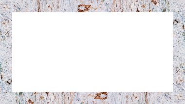 Yaşlı Grunge soyulmuş, soyulmuş, plastik duvarlı, soyulmuş antika çatallı desenli bir çerçeve. Retro Stucco çizilmiş desen. Resim için Boş Alan, Metin. Dikdörtgen yatay Sancak