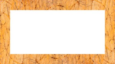 Yaşlı Grunge soyulmuş, soyulmuş, plastik duvarlı, soyulmuş antika çatallı desenli bir çerçeve. Retro Stucco çizilmiş desen. Resim için Boş Alan, Metin. Dikdörtgen yatay Sancak