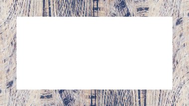 Yaşlı Grunge soyulmuş, soyulmuş, plastik duvarlı, soyulmuş antika çatallı desenli bir çerçeve. Retro Stucco çizilmiş desen. Resim için Boş Alan, Metin. Dikdörtgen yatay Sancak