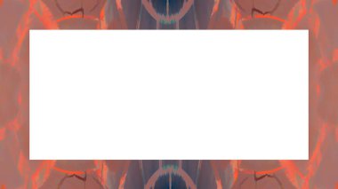 Yaşlı Grunge soyulmuş, soyulmuş, plastik duvarlı, soyulmuş antika çatallı desenli bir çerçeve. Retro Stucco çizilmiş desen. Resim için Boş Alan, Metin. Dikdörtgen yatay Sancak