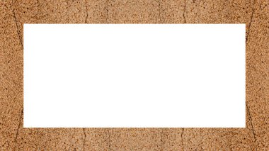 Yaşlı Grunge soyulmuş, soyulmuş, plastik duvarlı, soyulmuş antika çatallı desenli bir çerçeve. Retro Stucco çizilmiş desen. Resim için Boş Alan, Metin. Dikdörtgen yatay Sancak