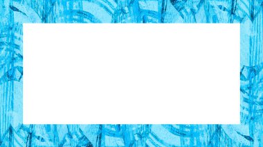 Yaşlı Grunge soyulmuş, soyulmuş, plastik duvarlı, soyulmuş antika çatallı desenli bir çerçeve. Retro Stucco çizilmiş desen. Resim için Boş Alan, Metin. Dikdörtgen yatay Sancak