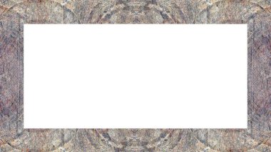 Yaşlı Grunge soyulmuş, soyulmuş, plastik duvarlı, soyulmuş antika çatallı desenli bir çerçeve. Retro Stucco çizilmiş desen. Resim için Boş Alan, Metin. Dikdörtgen yatay Sancak