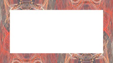 Yaşlı Grunge soyulmuş, soyulmuş, plastik duvarlı, soyulmuş antika çatallı desenli bir çerçeve. Retro Stucco çizilmiş desen. Resim için Boş Alan, Metin. Dikdörtgen yatay Sancak