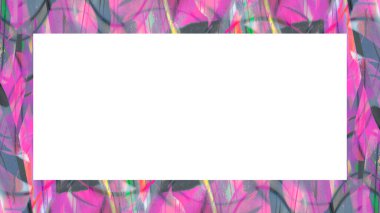 Yaşlı Grunge soyulmuş, soyulmuş, plastik duvarlı, soyulmuş antika çatallı desenli bir çerçeve. Retro Stucco çizilmiş desen. Resim için Boş Alan, Metin. Dikdörtgen yatay Sancak