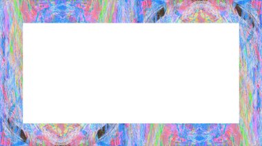 Yaşlı Grunge soyulmuş, soyulmuş, plastik duvarlı, soyulmuş antika çatallı desenli bir çerçeve. Retro Stucco çizilmiş desen. Resim için Boş Alan, Metin. Dikdörtgen yatay Sancak