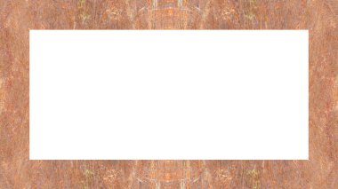 Yaşlı Grunge soyulmuş, soyulmuş, plastik duvarlı, soyulmuş antika çatallı desenli bir çerçeve. Retro Stucco çizilmiş desen. Resim için Boş Alan, Metin. Dikdörtgen yatay Sancak