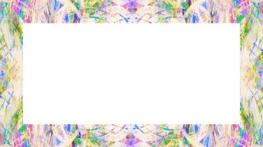 Yaşlı Grunge soyulmuş, soyulmuş, plastik duvarlı, soyulmuş antika çatallı desenli bir çerçeve. Retro Stucco çizilmiş desen. Resim için Boş Alan, Metin. Dikdörtgen yatay Sancak