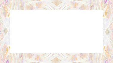 Yaşlı Grunge soyulmuş, soyulmuş, plastik duvarlı, soyulmuş antika çatallı desenli bir çerçeve. Retro Stucco çizilmiş desen. Resim için Boş Alan, Metin. Dikdörtgen yatay Sancak