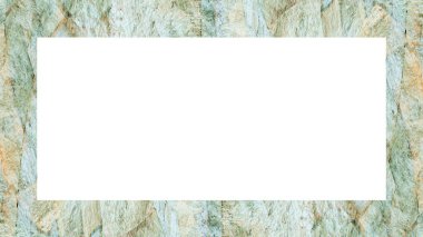 Yaşlı Grunge soyulmuş, soyulmuş, plastik duvarlı, soyulmuş antika çatallı desenli bir çerçeve. Retro Stucco çizilmiş desen. Resim için Boş Alan, Metin. Dikdörtgen yatay Sancak