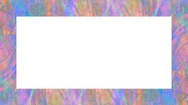 Yaşlı Grunge soyulmuş, soyulmuş, plastik duvarlı, soyulmuş antika çatallı desenli bir çerçeve. Retro Stucco çizilmiş desen. Resim için Boş Alan, Metin. Dikdörtgen yatay Sancak