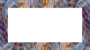 Yaşlı Grunge soyulmuş, soyulmuş, plastik duvarlı, soyulmuş antika çatallı desenli bir çerçeve. Retro Stucco çizilmiş desen. Resim için Boş Alan, Metin. Dikdörtgen yatay Sancak