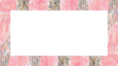 Yaşlı Grunge soyulmuş, soyulmuş, plastik duvarlı, soyulmuş antika çatallı desenli bir çerçeve. Retro Stucco çizilmiş desen. Resim için Boş Alan, Metin. Dikdörtgen yatay Sancak