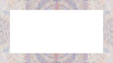 Yaşlı Grunge soyulmuş, soyulmuş, plastik duvarlı, soyulmuş antika çatallı desenli bir çerçeve. Retro Stucco çizilmiş desen. Resim için Boş Alan, Metin. Dikdörtgen yatay Sancak
