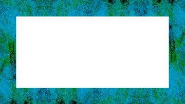 Yaşlı Grunge soyulmuş, soyulmuş, plastik duvarlı, soyulmuş antika çatallı desenli bir çerçeve. Retro Stucco çizilmiş desen. Resim için Boş Alan, Metin. Dikdörtgen yatay Sancak