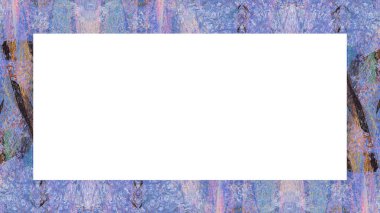 Yaşlı Grunge soyulmuş, soyulmuş, plastik duvarlı, soyulmuş antika çatallı desenli bir çerçeve. Retro Stucco çizilmiş desen. Resim için Boş Alan, Metin. Dikdörtgen yatay Sancak