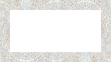 Yaşlı Grunge soyulmuş, soyulmuş, plastik duvarlı, soyulmuş antika çatallı desenli bir çerçeve. Retro Stucco çizilmiş desen. Resim için Boş Alan, Metin. Dikdörtgen yatay Sancak
