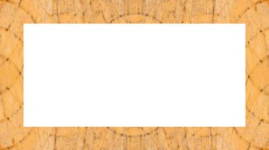 Yaşlı Grunge soyulmuş, soyulmuş, plastik duvarlı, soyulmuş antika çatallı desenli bir çerçeve. Retro Stucco çizilmiş desen. Resim için Boş Alan, Metin. Dikdörtgen yatay Sancak