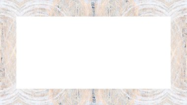 Yaşlı Grunge soyulmuş, soyulmuş, plastik duvarlı, soyulmuş antika çatallı desenli bir çerçeve. Retro Stucco çizilmiş desen. Resim için Boş Alan, Metin. Dikdörtgen yatay Sancak