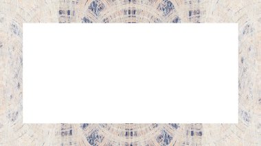 Yaşlı Grunge soyulmuş, soyulmuş, plastik duvarlı, soyulmuş antika çatallı desenli bir çerçeve. Retro Stucco çizilmiş desen. Resim için Boş Alan, Metin. Dikdörtgen yatay Sancak