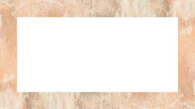 Yaşlı Grunge soyulmuş, soyulmuş, plastik duvarlı, soyulmuş antika çatallı desenli bir çerçeve. Retro Stucco çizilmiş desen. Resim için Boş Alan, Metin. Dikdörtgen yatay Sancak