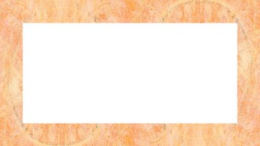 Yaşlı Grunge soyulmuş, soyulmuş, plastik duvarlı, soyulmuş antika çatallı desenli bir çerçeve. Retro Stucco çizilmiş desen. Resim için Boş Alan, Metin. Dikdörtgen yatay Sancak