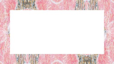 Yaşlı Grunge soyulmuş, soyulmuş, plastik duvarlı, soyulmuş antika çatallı desenli bir çerçeve. Retro Stucco çizilmiş desen. Resim için Boş Alan, Metin. Dikdörtgen yatay Sancak