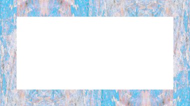 Yaşlı Grunge soyulmuş, soyulmuş, plastik duvarlı, soyulmuş antika çatallı desenli bir çerçeve. Retro Stucco çizilmiş desen. Resim için Boş Alan, Metin. Dikdörtgen yatay Sancak