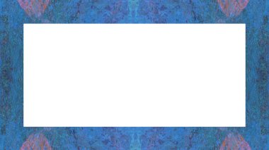 Yaşlı Grunge soyulmuş, soyulmuş, plastik duvarlı, soyulmuş antika çatallı desenli bir çerçeve. Retro Stucco çizilmiş desen. Resim için Boş Alan, Metin. Dikdörtgen yatay Sancak