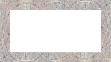 Yaşlı Grunge soyulmuş, soyulmuş, plastik duvarlı, soyulmuş antika çatallı desenli bir çerçeve. Retro Stucco çizilmiş desen. Resim için Boş Alan, Metin. Dikdörtgen yatay Sancak