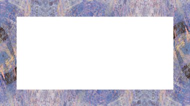 Yaşlı Grunge soyulmuş, soyulmuş, plastik duvarlı, soyulmuş antika çatallı desenli bir çerçeve. Retro Stucco çizilmiş desen. Resim için Boş Alan, Metin. Dikdörtgen yatay Sancak