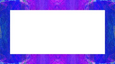 Yaşlı Grunge soyulmuş, soyulmuş, plastik duvarlı, soyulmuş antika çatallı desenli bir çerçeve. Retro Stucco çizilmiş desen. Resim için Boş Alan, Metin. Dikdörtgen yatay Sancak