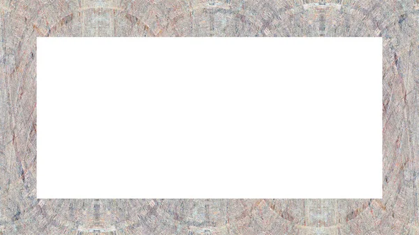 Yaşlı Grunge soyulmuş, soyulmuş, plastik duvarlı, soyulmuş antika çatallı desenli bir çerçeve. Retro Stucco çizilmiş desen. Resim için Boş Alan, Metin. Dikdörtgen yatay Sancak