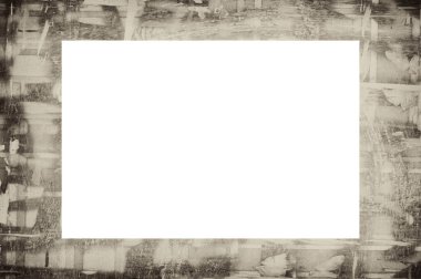 Resim veya metin için ortasında boşluk olan eski grunge desenli çerçeve.  