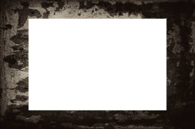 Resim veya metin için ortasında boşluk olan eski grunge desenli çerçeve.  
