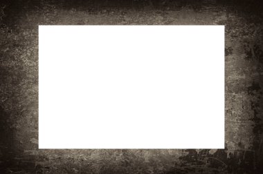 Resim veya metin için ortasında boşluk olan eski grunge desenli çerçeve.  