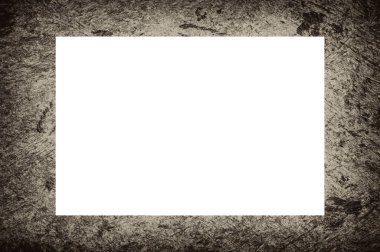 Resim veya metin için ortasında boşluk olan eski grunge desenli çerçeve.  
