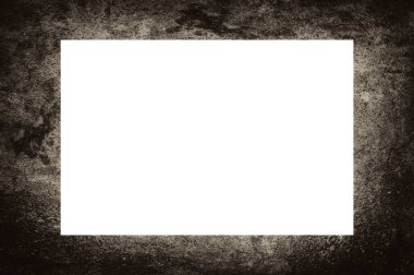 Resim veya metin için ortasında boşluk olan eski grunge desenli çerçeve.  