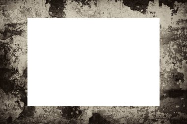 Resim veya metin için ortasında boşluk olan eski grunge desenli çerçeve.  