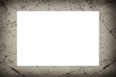 Resim veya metin için ortasında boşluk olan eski grunge desenli çerçeve.  