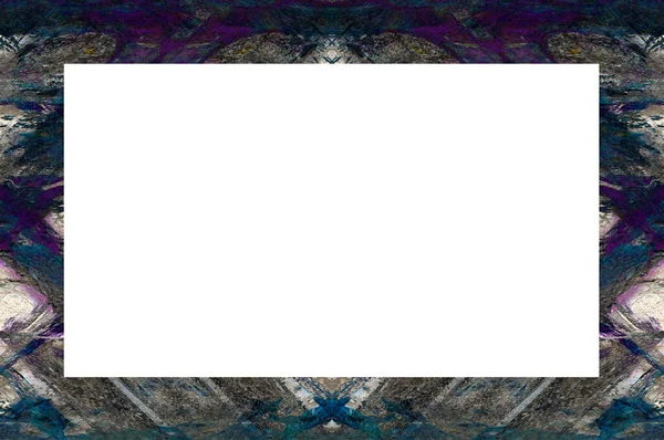 Grunge Frame Empty Space Image Text — Stock fotografie