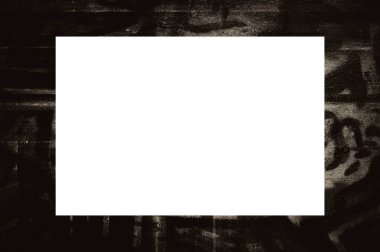 Resim veya metin için ortasında boşluk olan eski grunge desenli çerçeve.  