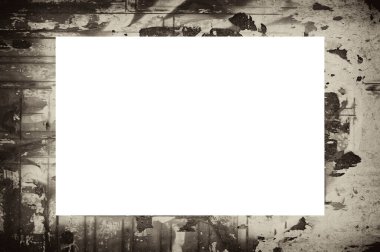 Resim veya metin için ortasında boşluk olan eski grunge desenli çerçeve.  