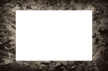 Resim veya metin için ortasında boşluk olan eski grunge desenli çerçeve.  