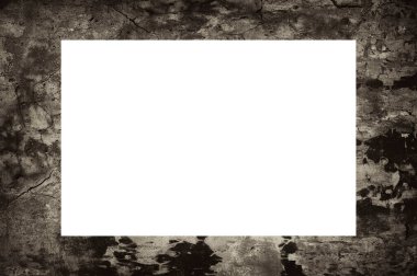 Resim veya metin için ortasında boşluk olan eski grunge desenli çerçeve.  